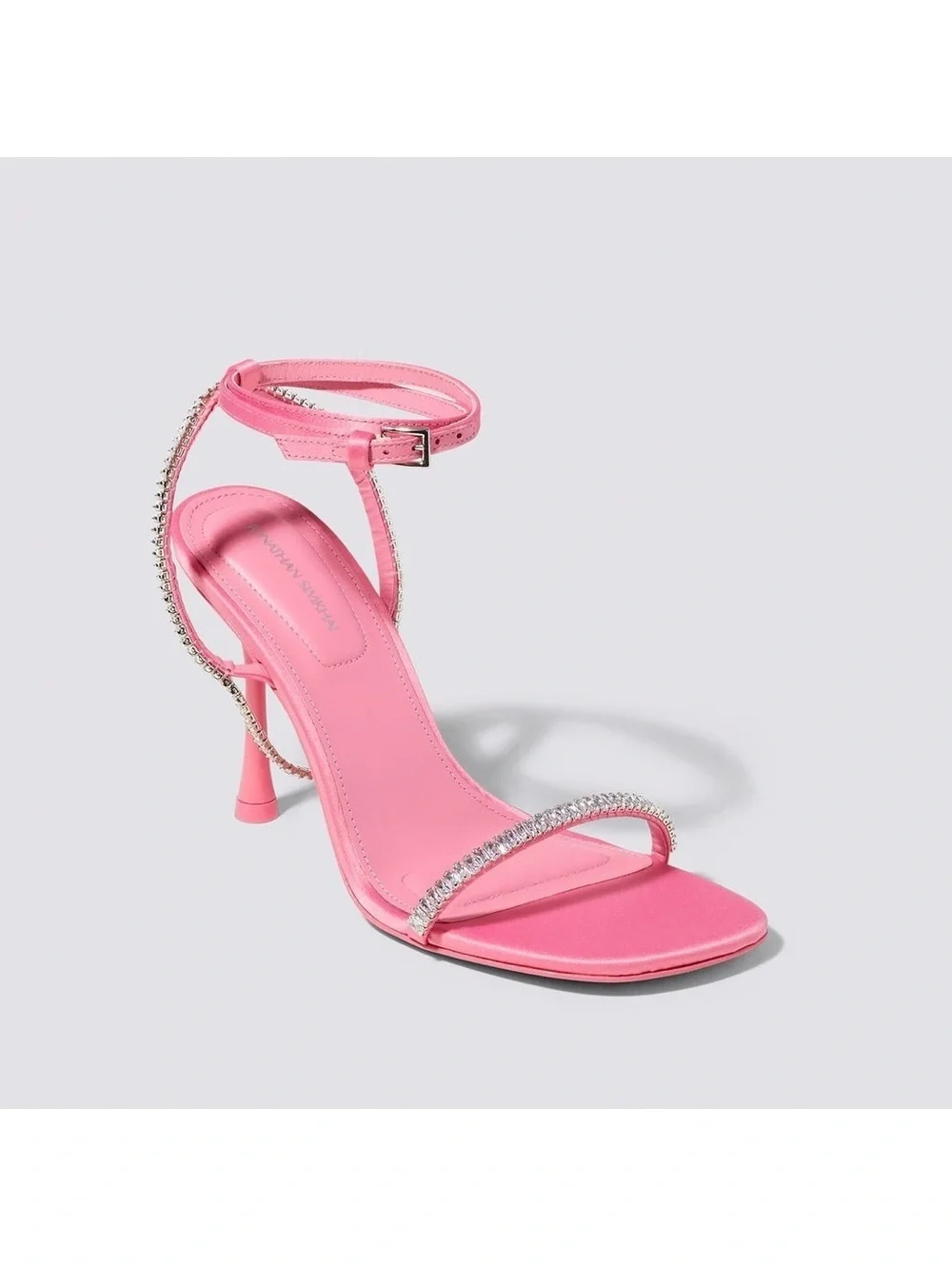 Jonathan Simkhai Luxon Crystal Harness Sandals in Pink, Size EU41 Retail $675